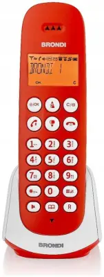 DECT telefon Brondi Adara rdeče/bel