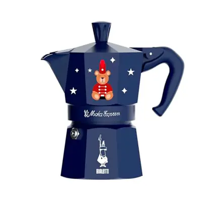 Moka posoda Bialetti Moka Express 3tz modra 150ml