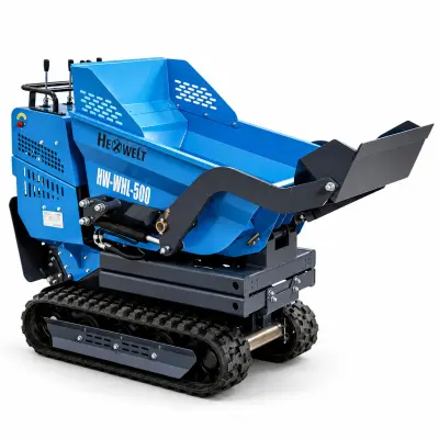 Gosenični prekucnik THUNDER HW-WHL-500 500 kg 200 l Briggs & Stratton z nakladalno žlico