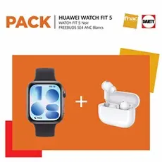 Pametna ura Huawei Watch Fit 5 črna + FreeBuds 4 bele