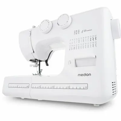 Šivalni stroj Medion SM 60 62W 24 šivov LED bela