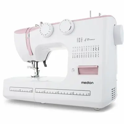 Šivalni stroj Medion SM 60 62W 24 šivov LED roza