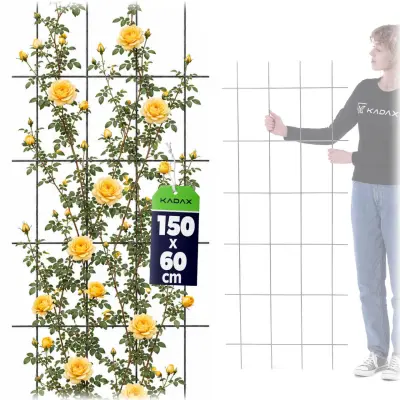Vrtna pergola Kovinska opora za rastline, vrtnice, rože, pergola 60x150 cm