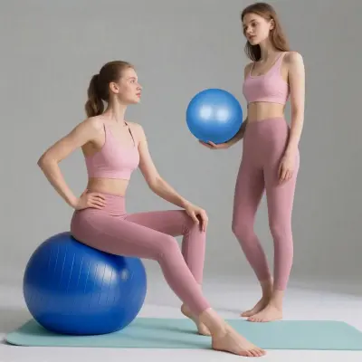 Gimnastična žoga SYNERFIT, odporna proti poku, Ø 65 cm, modra