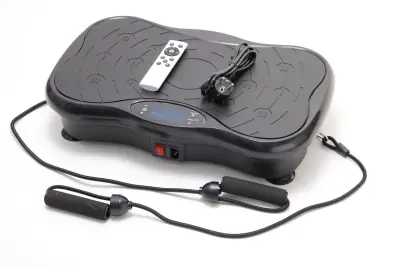 Vibracijska plošča SYNERFIT Power-Fit z ročajem, črna