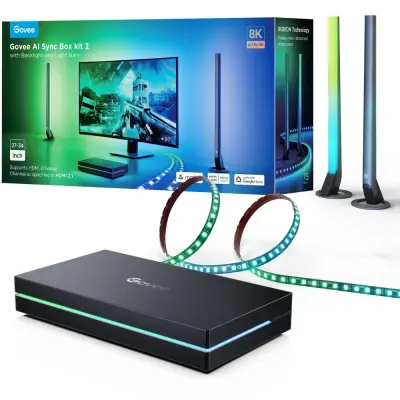 Sistem osvetlitve GOVEE AI Sync Box Kit 2 za monitorje 24–27
