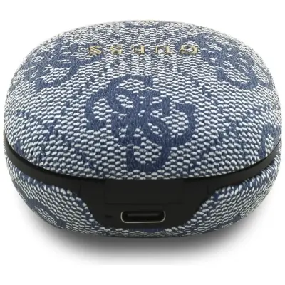 Brezžične slušalke Guess 4G Classic Metal Logo Blue