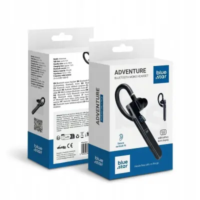 Brezžične slušalke Blue Star Adventure Črne