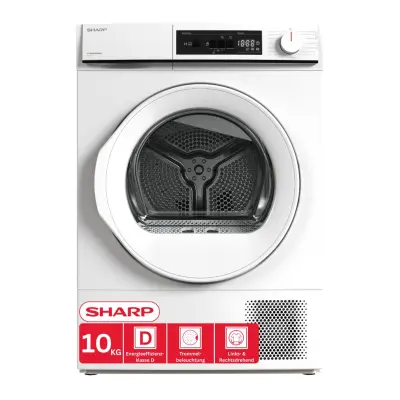 SHARP sušilni stroj s toplotno črpalko KD-NHA0S6GWWD-DE