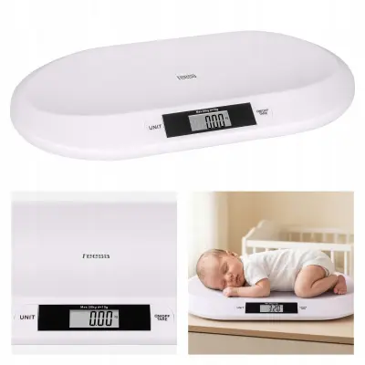 Digitalna elektronska LCD tehtnica za dojenčke do 20 kg bela