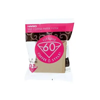Filtri za kavo Hario Misarashi V60-01 Unbleached 100 pak