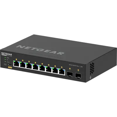 Preklopnik Netgear GSM4210PX-100EUS z 8 Gigabit PoE+ porti