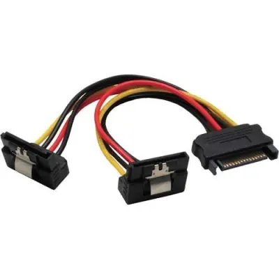 Y-kabel za napajanje SATA InLine 29683W 2x SATA moški 0,15m