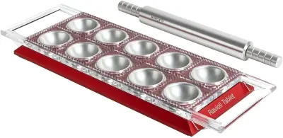 Ravioli maker Marcato tablet rdeča 10 votlin