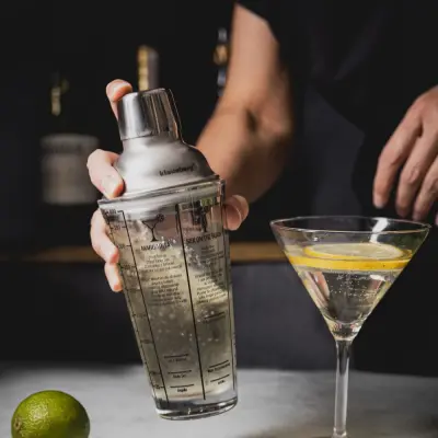 Cocktail shaker Klausberg KB 7737 s recepti za koktajle 400ml