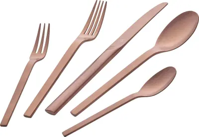 Set pribora Zwilling Minimale v mat roza zlatu, 68 kosov