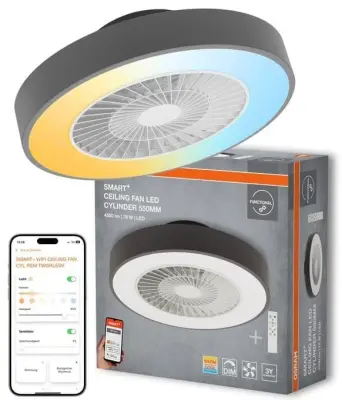 Stropni ventilator OSRAM SMART+ Wifi 76W z LED svetlobo