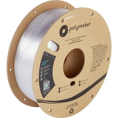 Filament za 3D tiskanje Polymaker PolyLite PETG prozoren 1,75 mm