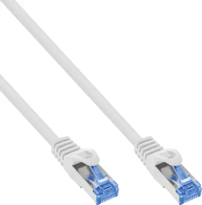 Kabel za omrežje InLine 74801W S/FTP TPE fleksibilen bel 1m