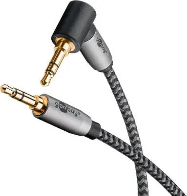 Kabel audio Goobay 3,5 mm ukrivljen