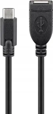 USB-C podaljšek Goobay 55470 0.2m črn