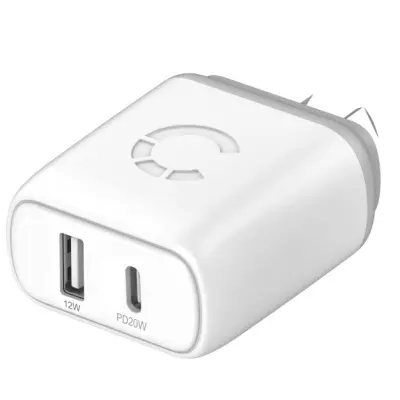 Polnilnik Cygnett PowerPlus 32W USB-C PD z dvojno vtičnico