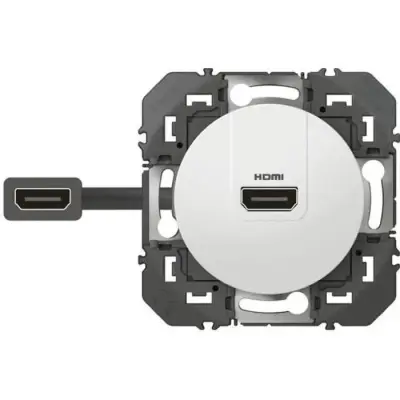 Priključek HDMI Legrand Dooxie bela