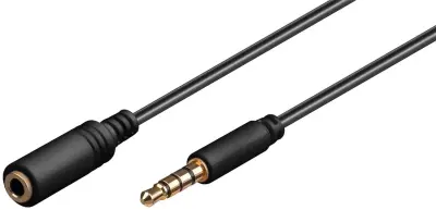 Audio podaljšek Goobay 3,5 mm 5m črn