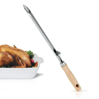 Kuhinjski pripomoček Metaltex igla za lardiranje 33 cm iz nerjavečega jekla