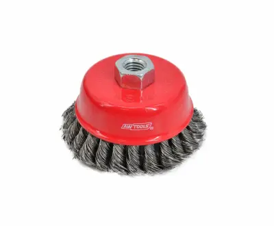 Čistilna ščetka Awtools 90mm M14 iz zvitega jekla