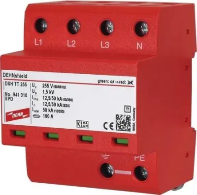 Zaščitna naprava DEHN DSH TT 255 za električne instalacije