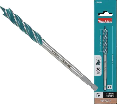 Bodna sveder Makita E-26727 38x165mm 4-rezna