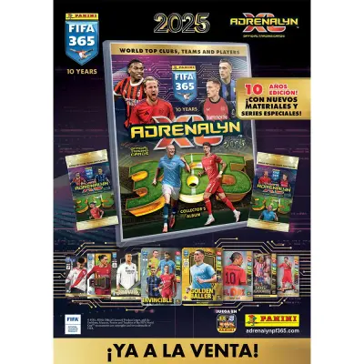 Trgovinske karte Panini Adrenalyn FIFA 365 2025 50 paketov