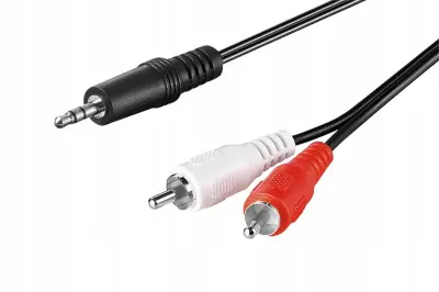 Avdio kabel Goobay 51651 3,5 mm do 2 x RCA 5m