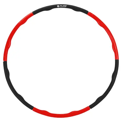 Hulahop Pure2Improve P2I 100 cm zložljiv črn/rdeč