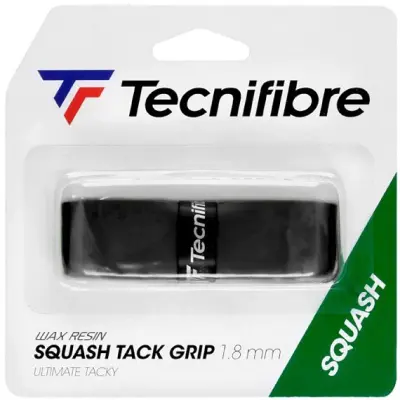 Nadomestni osnovni ovoj za squash loparje. Tecnifibre Squash Tack Grip, črna