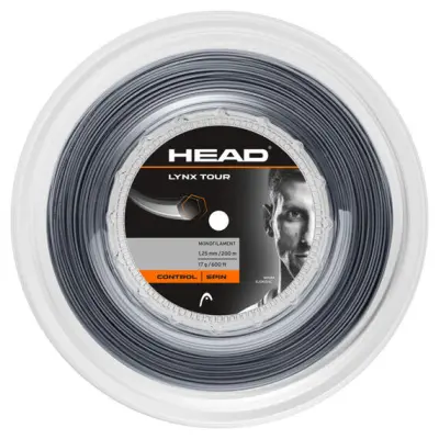 M Head Lynx Tour teniško pletivo 200, siva, 1,3 mm