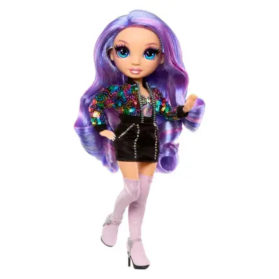Barbika MGA Style Icons Violet z dolgimi lasmi