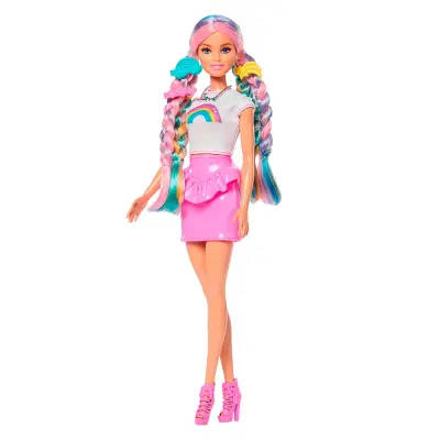 Barbie lutka za igranje z lasmi Rainbow Sparkle