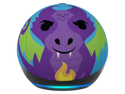 Pametni zvočnik Amazon Echo Dot Kids 5. generacije z dizajnom zmaja