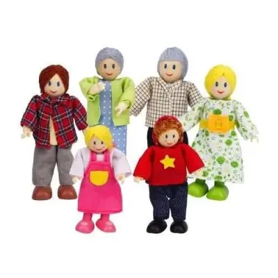 Družinske lutke Hape Happy Family E3500