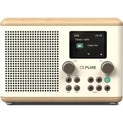Digitalni radio Pure Classic H4 Bluetooth 5.3 White/Oak