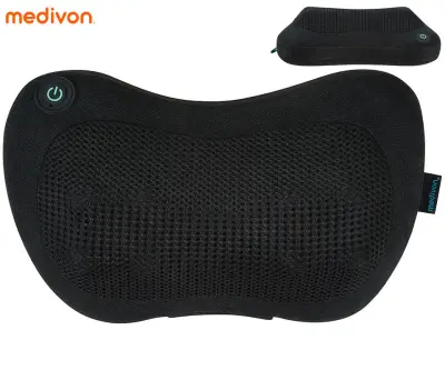 MEDIVON TRAVEL 3 masažna blazina, univerzalna / prenosna, SHIATSU ELITE 360 masaža, sproščanje / raztezanje / regeneracija, 2000mAh polnilna baterija
