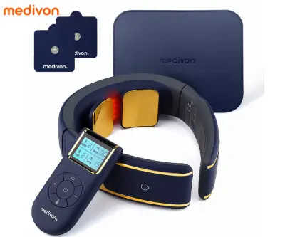 MEDIVON ULTRA EMS PRO mišični elektrostimulator, profesionalni / medicinski, 3D NeckFit, celovita EMS mišična terapija, polnilna baterija, gretje