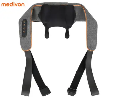 MEDIVON COLLAR SIMPLE 2 masažna naprava za telo, profesionalna, 3D SHIATSU masaža, 3 načini, sproščanje / raztezanje / regeneracija, polnilna baterija