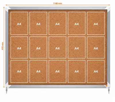 Tabla oglasna nobo notranja pluta s klučem 15xa4 1137x967mm 1915332