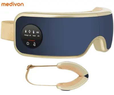MEDIVON HORIZON PRO 2 masažna naprava za oči / obraz, profesionalna, VIBRACIJSKA / AIRBAG masaža, sproščanje / terapija, polnilna baterija, Bluetooth