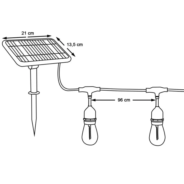 15m Solar LED Luči z Daljinskim Upravljalnikom, Vodoodporni, 15 Žarnic ...