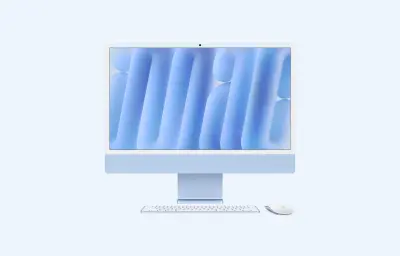 Računalnik vse-v-enem APPLE iMac z Retina 4.5K zaslonom, 61 cm (24''), M6 (12/12), 16GB, 256GB SSD, Blue