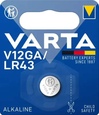 V12 GA LR43 1,5V BATERIJA VARTA